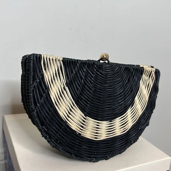 Tabitha Brown for Target Geometric Rattan Clutch Handbag - Picture 3 of 7